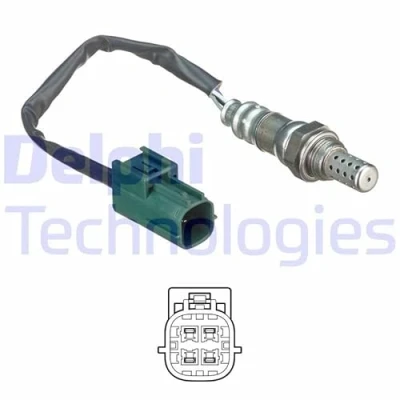 Image de DELPHI ES20643 12B1 Sonde lambda planaire, chauffé NISSAN: MICRA 3