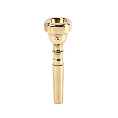 Image de Embouchure de trompette Alnicov d&#039;instruments 7C en laiton doré compatible avec les débutants et joueurs professionnels
