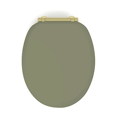 Image de abattant wc samba mdf kaki déclipsable soft close