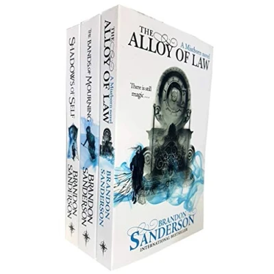 Image de Brandon Sanderson Mistborn Novel Series 3 Books Collection Set (Shadows of Self, The Alloy Law, Bands Mourning)