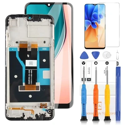 Image de LADYSON Écran pour Oppo RealMe C20 / C21 C11 2021 Remplacement LCD Tactile Digitizer Kit de avec Outil (6,5&quot;, Noir)