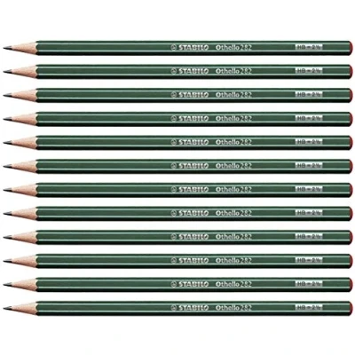 Image de STABILO Lot de 12 Crayons papier Graphite Othello Héxagonal HB