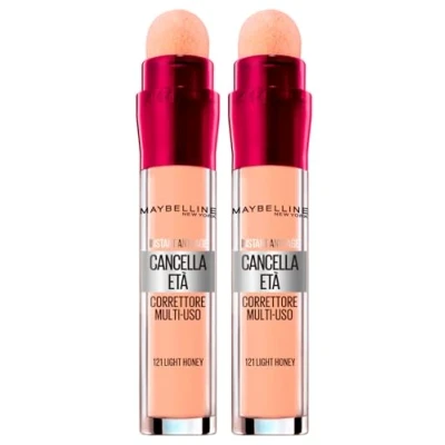 Image de 2 x Maybelline New York Le Cancelle Âge correcteur Liquide Multi Usage Couleur 121 Light Honey correcteurs