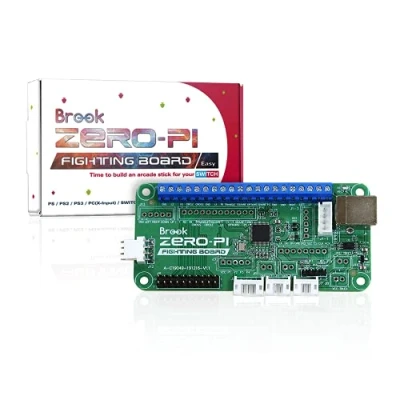 Image de Brook Zero Pi Fighting Board Easy Version Compatible avec Switch/PS3/PS2/PS/PC (X Input)/ Émulateur de Jeu rétro vers connecteur Terminal à vis d&#039;arcade Inclus