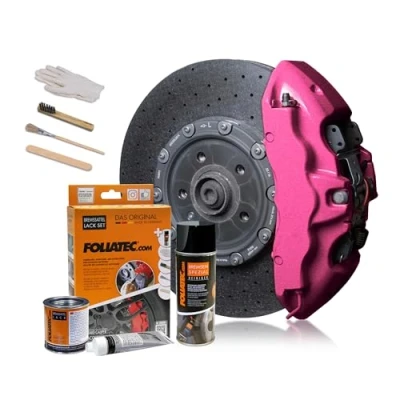 Image de Foliatec Set Peinture étriers de Freins Candy Rose Metallic 3 Components