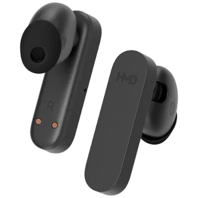 Image de HMD Amped Buds Écouteurs Intra Auriculaires sans Fil Bluetooth avec Batterie Externe intégrée (Hybrid ANC, ENC, jusqu&#039;à 95 Heures de Lecture, USB C, IP54) Noir