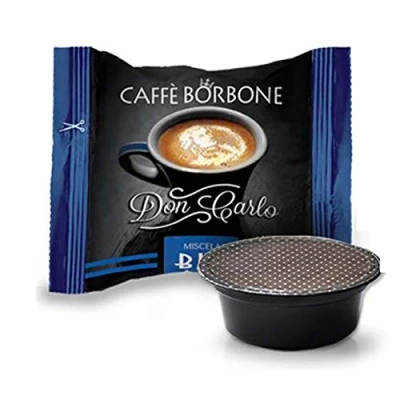 Image de Lot de 200 capsules compatibles à Modo Mio Caffe&#039; Borbone Don Carlo, mélange bleu