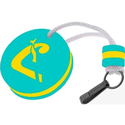 Image de Cressi Floating Keychain Flotteur Porte clés, Turquoise/Jaune Unisex Adult, Taille Unique