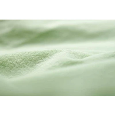 Image de L1NK STUDIO Housse de Couette uni lit 135 cm (220X220cm) 100% Coton (Percale 200 Fils) Soft Green