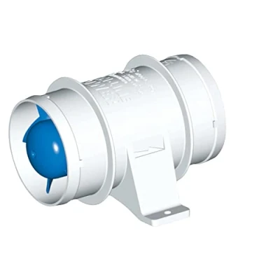 Image de Rule Souffleur de cale marine 140 en ligne, connexion à enfiler, efficace et silencieux, débit d&#039;air élevé, blanc, 7,6 cm