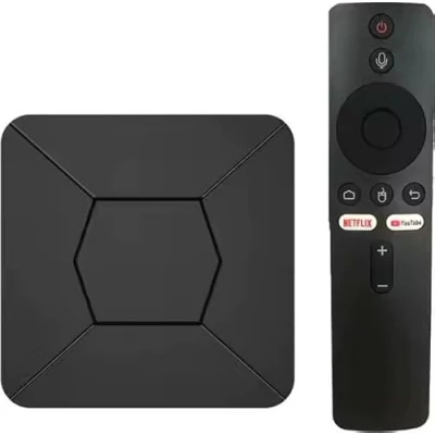 Image de Android TV Box 4K Chromecast Streaming avec WiFi Bluetooth Inclus Google Assistant &amp; Netflix