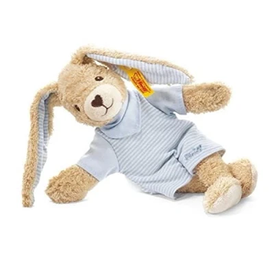 Image de Steiff 237508 Peluche Hoppel Lapin Bleu 20 cm