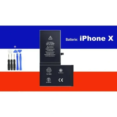 Image de BATTERIE INTERNE NEUVE 0 CYCLE POUR IPHONE X + Outils Adhesif