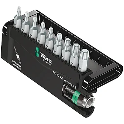 Image de Wera 05057115001 Coffret d&#039;embouts Torx 8667 9, Bit Check 10