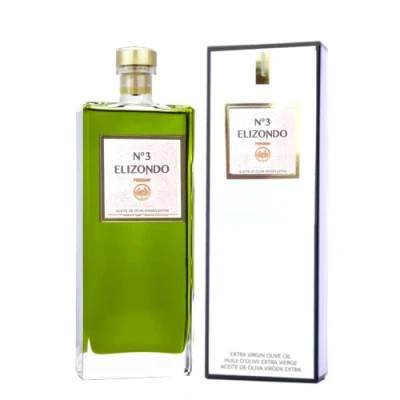 Image de Elizondo Nº3 Huile d&#039;Olive Extra Vierge Picual Flacon 1000ml avec étui (Picual, 500ML)