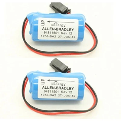 Image de 2X Allen Bradley 1756 BA2 BR2 / 3A AB 1200mAh 3V PLC Batterie pour L1 2