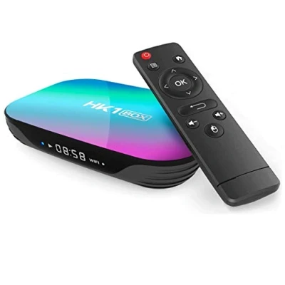 Image de Sofobod HK1 Box TV Android 9.0, 4 Go de RAM 32 ROM, S905X3 Quad Core 64 bits Cortex A55, GPU G31™ MP2, 2.4G/5G Dual WiFi BT4.0 H.265 Décoding LAN 1000 RJ 45, HD 8K Smart