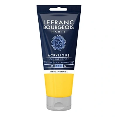 Image de Lefranc Bourgeois Acrylique Fine Tube 80ml Jaune Primaire