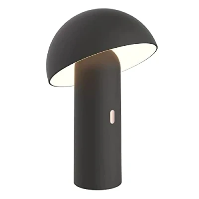 Image de Lampe de table sans fil LUMISKY TOD BLACK H28 cm Tête orientable LED blanc chaud