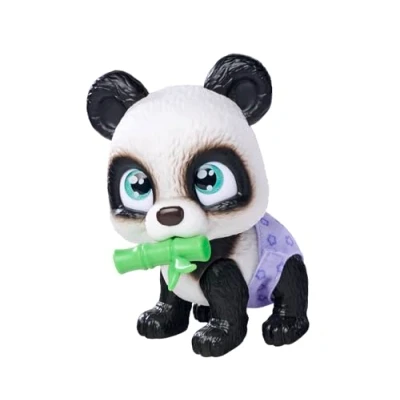 Image de Smoby Pamper Petz Panda à adopter 4 accessoires Articulé Bois et fais pipi Certificat d&#039;adoption Dès 3 ans