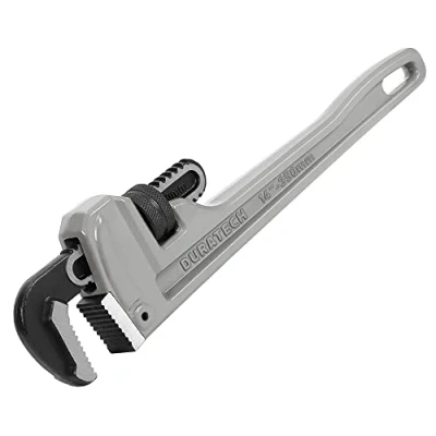 Image de DURATECH Clé Serre Tubes Droite en Aluminium Robuste 350 mm, à Griffe pour Réparation de Plomberie