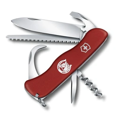 Image de Victorinox Equestrian Couteau de Poche Suisse, Multitool, 12 Fonctions, Nettoyeur Sabots, Tire Bouchon, Rouge