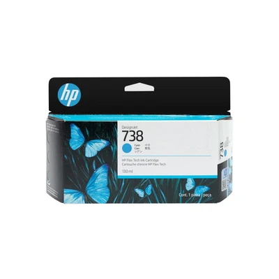 Image de Cartouche d’encre DesignJet HP 738, cyan, 130 ml