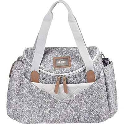 Image de BÉABA, Sac à Langer Sydney II, Modulable, Grande contenance, Rangements multiples, espace cocoon, Pochette repas isotherme, Système attache poussettes, Anses transport, Jungle