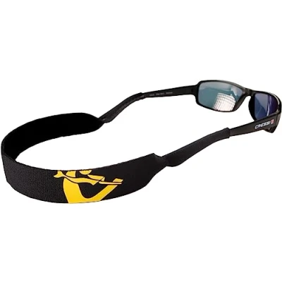 Image de Cressi Eyewear Neo Retainer Sangle Flottante en néoprène pour Lunettes Unisex Adult, Noir/Jaune, Taille Unique