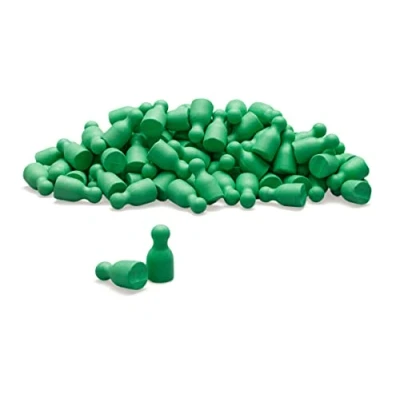 Image de Wissner AKTIV lernen 100 pions/cônes d&#039;halma en Vert 24 x 12 mm RE Wood