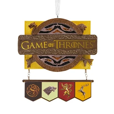 Image de Hallmark HBO Game of Thrones 25574054 Décoration de Noël Multicolore 8,9 x 8,3 1,6 cm