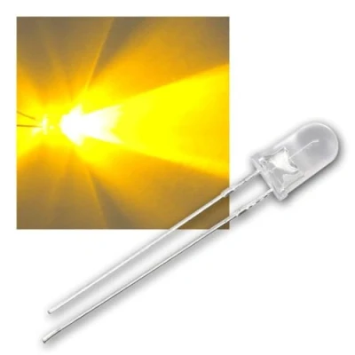 Image de world trading net 25 LED, Transparent, 5mm, Jaune, Type WTN 5 5000ge, diode électroluminescente, Filaire, en Tant Que composant