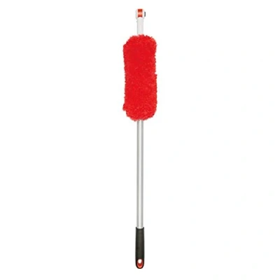 Image de Good Grips 3 en 1 extensible microfibre Duster longue portée Système avec têtes interchangeables, Orange, Lot de 4