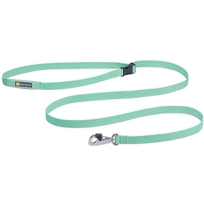 Image de RUFFWEAR Laisse pour Chien, Flagline Leash, Légère et Rapid 2 en 1, À Main ou à la Taille,Réglable, Poche de Rangement intégrée Clip Crux verrouillable, Sage Green