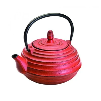 Image de Ibili Théière en Fonte Ceylan, 0,7 Litre, Intérieur Émaillé, Compatible avec les Plaques à Induction