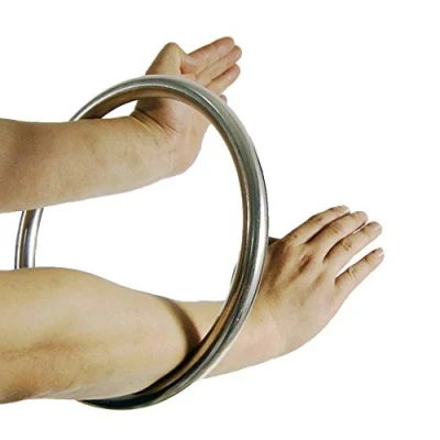 Image de Koyheng Bague Wing Chun en Acier Inoxydable Yewen Sau Entraînement Force des Mains collantes Tsun Siu Lum Kung Fu
