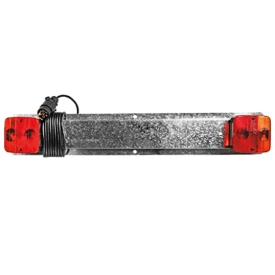 Image de Spotlight Kit de signalisation Plaque pour Porte vélo Acier galvanisé 750mm Longueur Alimentation : 3,15m Contient 2 lanternes (4 Fonctions) A Fixer