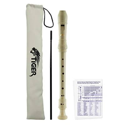 Image de Tiger REC2 WH Soprano Flûte à bec Blanc