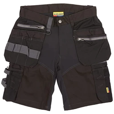 Image de Blaklader 15981343 Shorts d&#039;artisan avec élastiques, Noir, taille C44