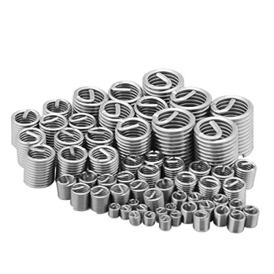 Image de Filets Rapportés Type Helicoil M3 M4 M5 M6 M8 M10 M12 Assortiment d&#039;Inserts de Réparation Fil Métallique en Acier Inoxydable