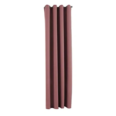 Image de Gardinenbox Newyork 201920600 Rideau Opaque, Vieux Rose, H x l : 225 140 cm, 1 pièce, Thermique, occultant, à œillets, insonorisant, certifié Öko Tex, Protection UV, embrasses