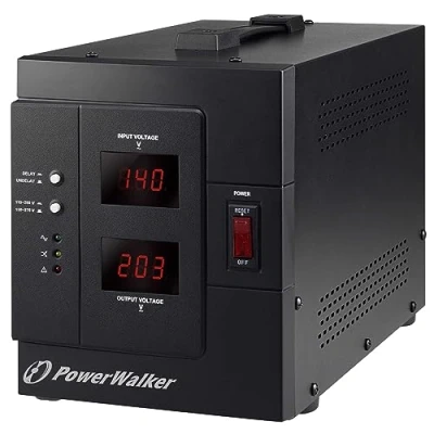 Image de PowerWalker AVR 3000 SIV FR, 110 280, VA, 2400 W, 1 sortie(s) CA, Terminal, 95%