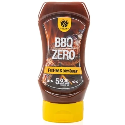 Image de Rabeko Zero Sauce American BBQ, 1 x 350ml sans sucre et peu de matières grasses produits sains à faible teneur en glucides réduits calories pour salade, frites,burgers