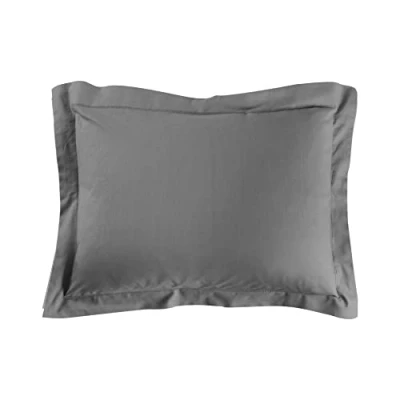 Image de douceur d&#039;intérieur, Taie d&#039;Oreiller (50 x 70 cm) Lina Anthracite, 100% Coton