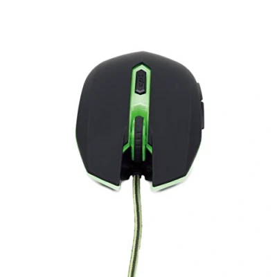 Image de Souris GEMBIRD MUSG 001 G Noir Vert USB 2400 dpi 6 boutons Ambidextre