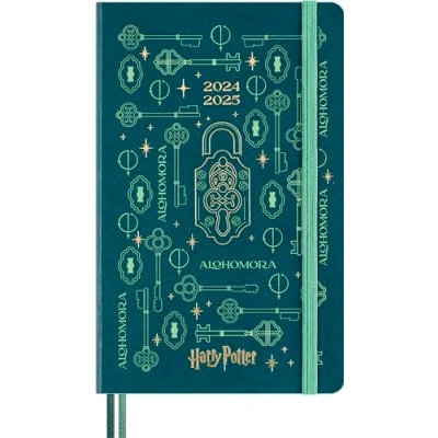 Image de Moleskine Monde des Sorciers de Harry Potter Collection Sortilèges Alhomora Weekly Planner, genda Hebdomadaire 18 Mois Couverture Rigide Phosphorescente, Format Large 13 x 21 cm