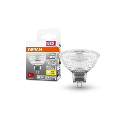 Image de Osram LED Spot MR16 GL 20 Niedervolt LE LAMPE, RETHOFIT SOCKEL GU53, 2,6W, 200LM, 2700K, lumière blanche chaude, longue durée de vie, pas temps d&#039;échauffement