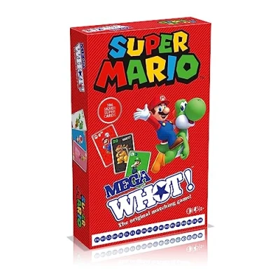 Image de Waddingtons Number 1 Super Mario Mega WhHOT! Édition Deluxe, Le Jeu Original Assorti Maintenant avec Un Plateau de personnalisé, Match Luigi et Yoshi, Cadeau pour Les Enfants 5 Ans Plus