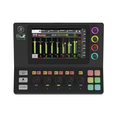 Image de Mackie DLZ Creator XS Mixeur numérique compact et adaptatif pour podcasting, streaming YouTube avec modes personnels, technologie Mix Agent, AutoMix, préamplis micro Onyx80