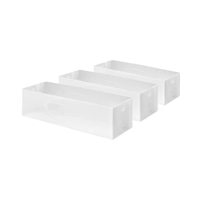 Image de Compactor Optimo Organiseur 3, Taille M, 30 x 10,5 8 cm, en Plastique, Blanc translucide